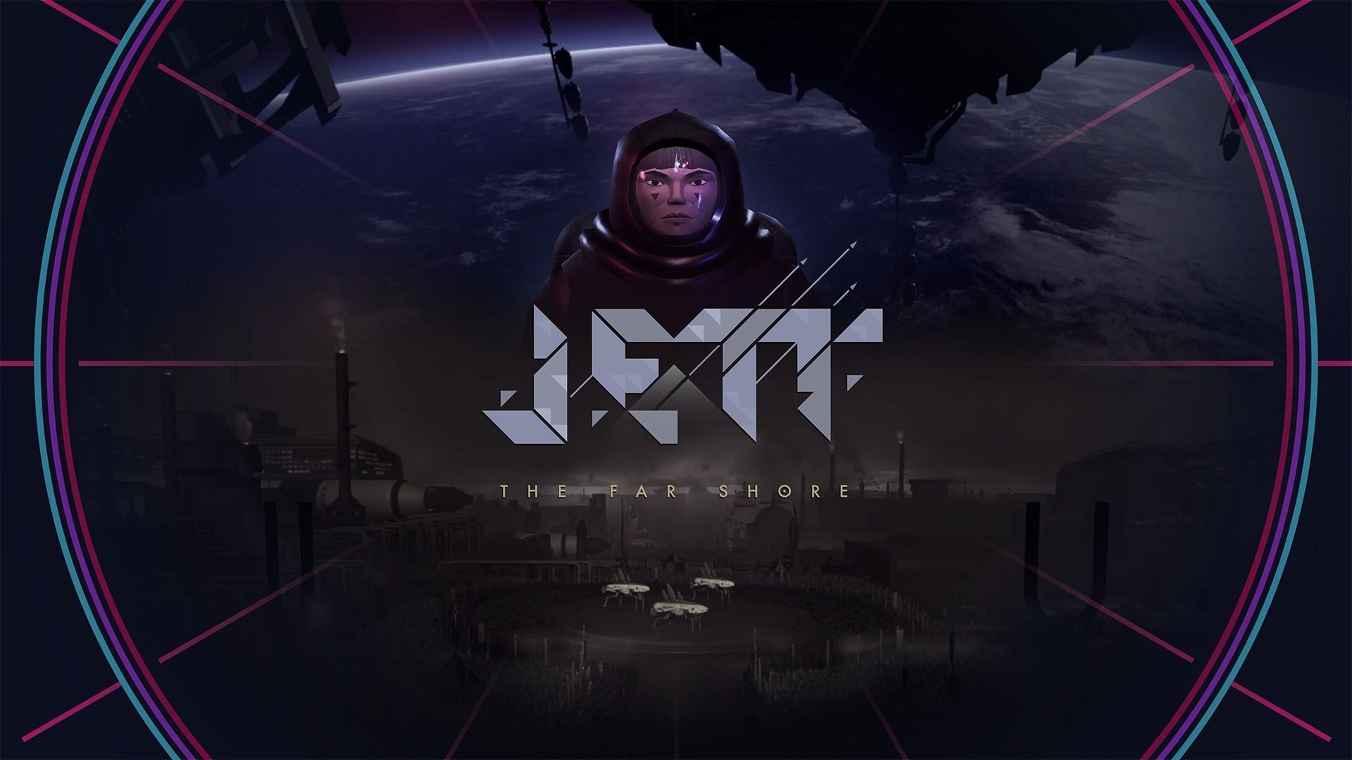 پوستر بازی Jett: The Far Shore با حضور شخصیت می