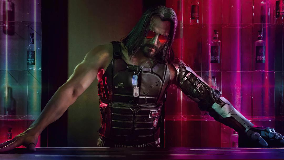 شخصیت جانی سیلورهند با بازی کیانو ریوز در بازی cyberpunk 2077
