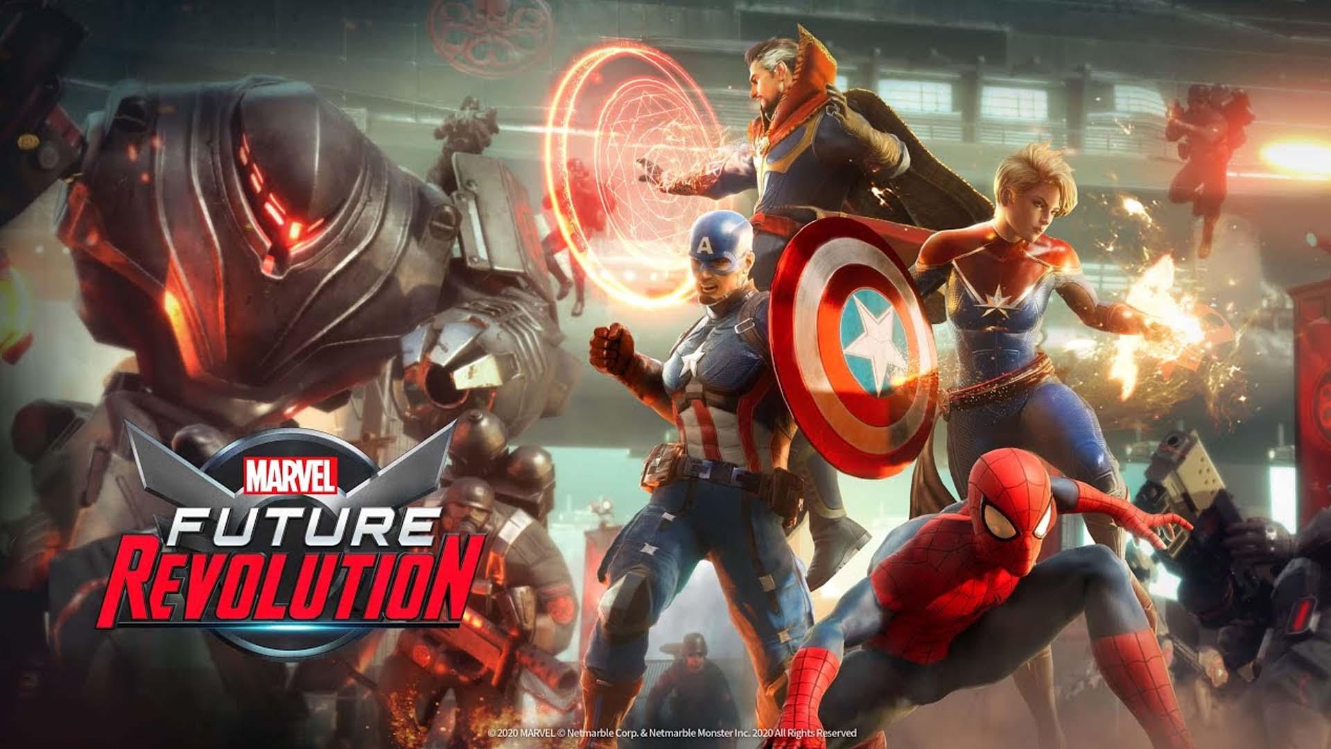 مبارزه‌ی قهرمانان بازی Marvel Future Revolution