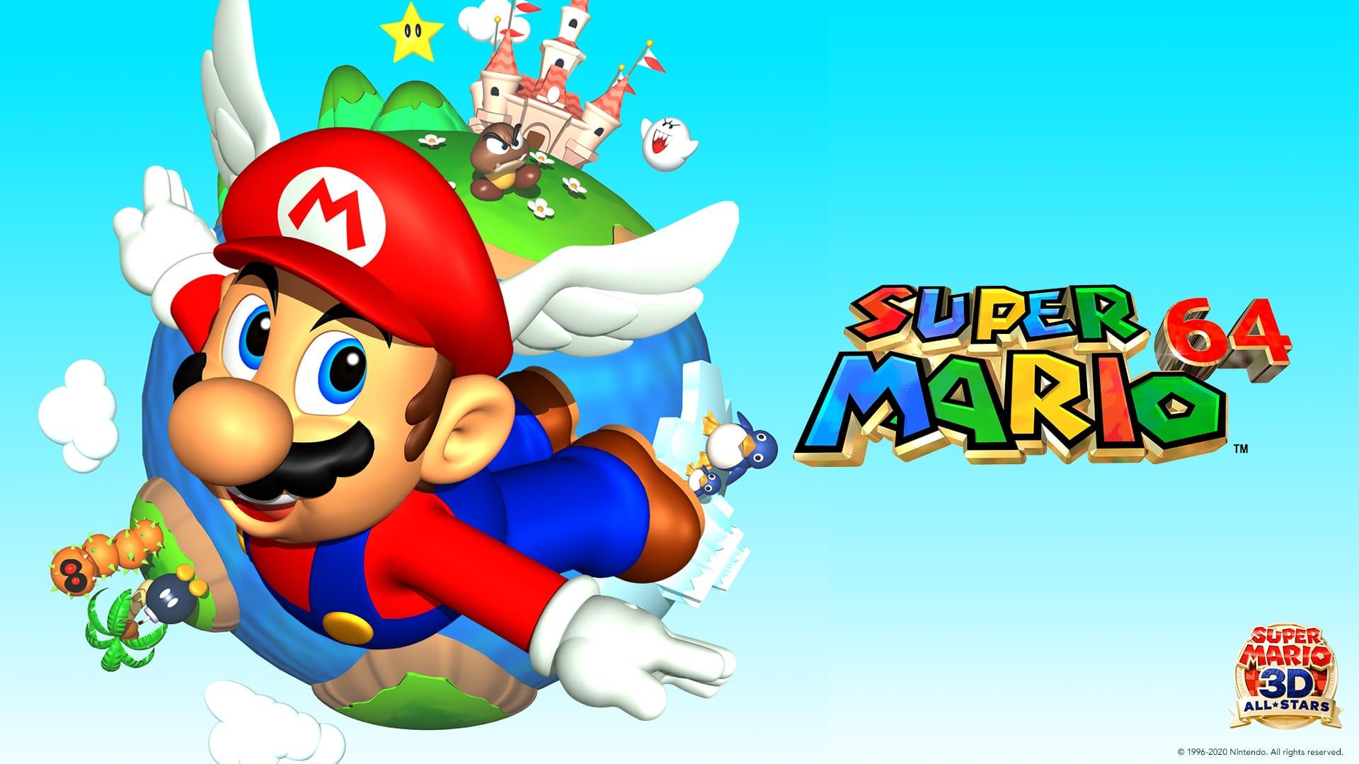 پوستر بازی Super Mario 64