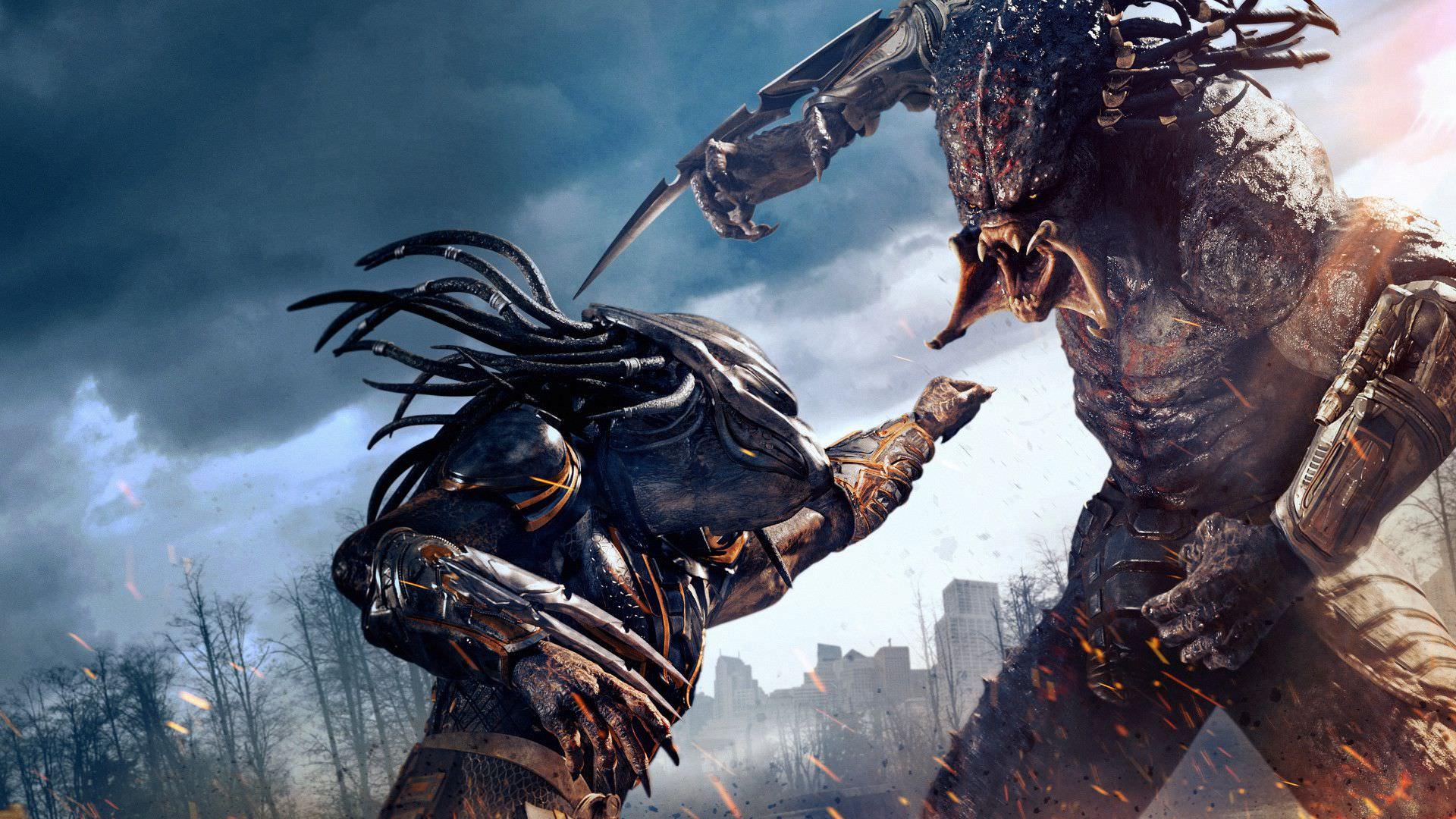 مبارزه دو غارتگر در پوستر فیلم Predator 