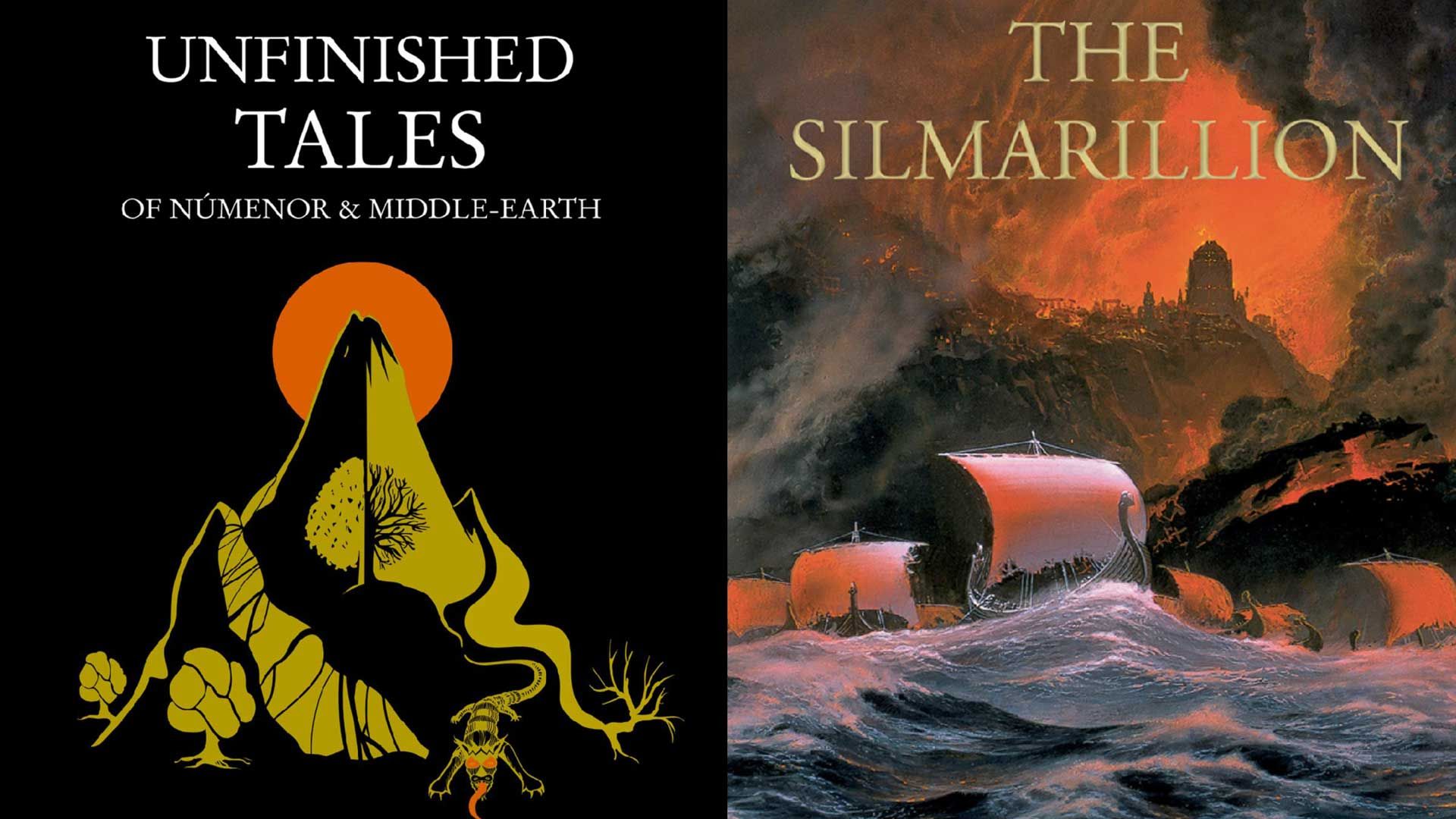 کتاب Unfinished Tales و کتاب The Silmarillion از تالکین، نویسنده معروف