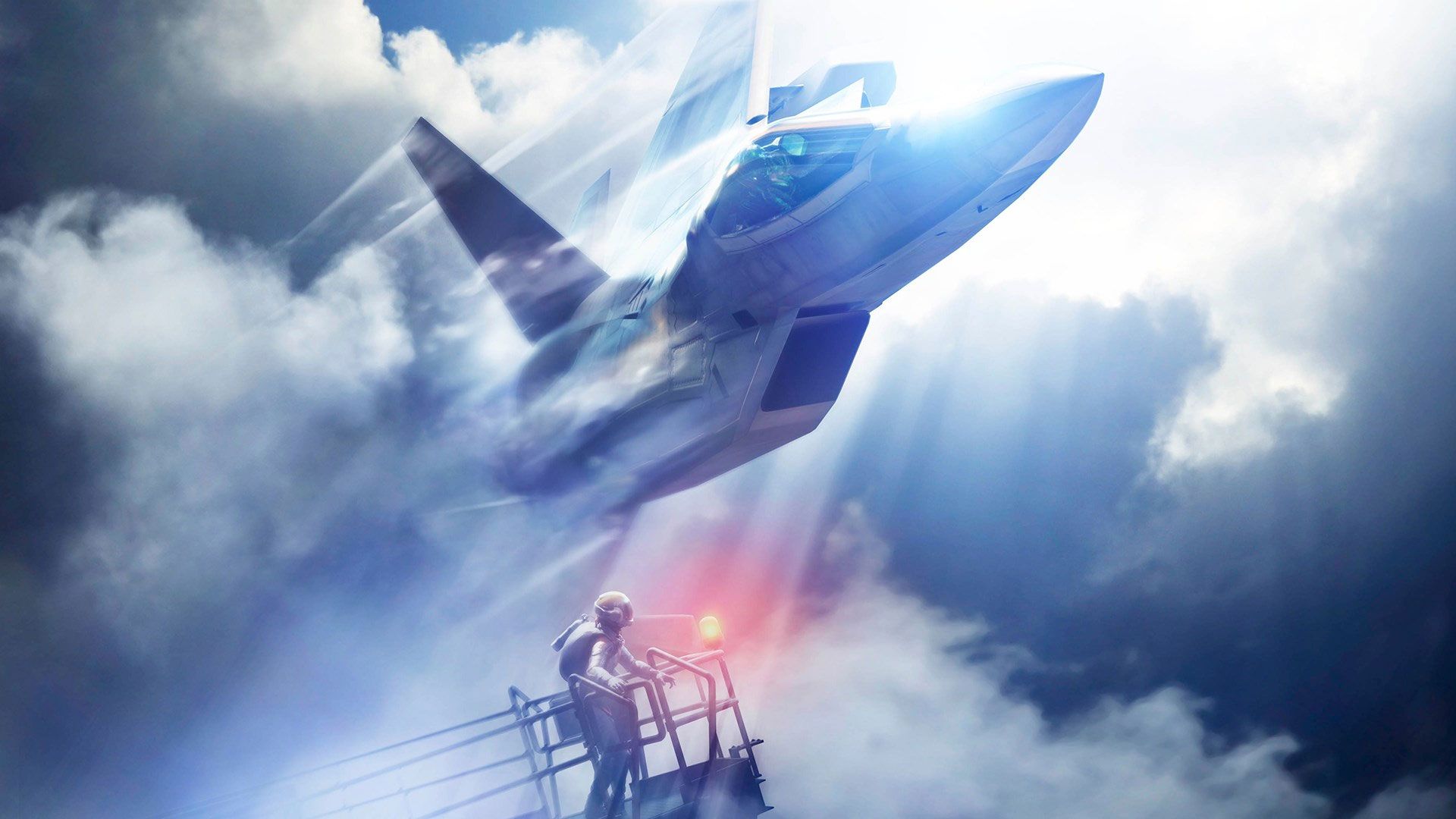 جت جنگنده بر فراز ابرها در Ace Combat 7