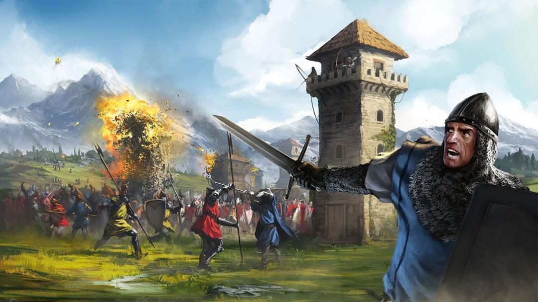 سرباز در حال عقب نشینی در بازی Age of Empires