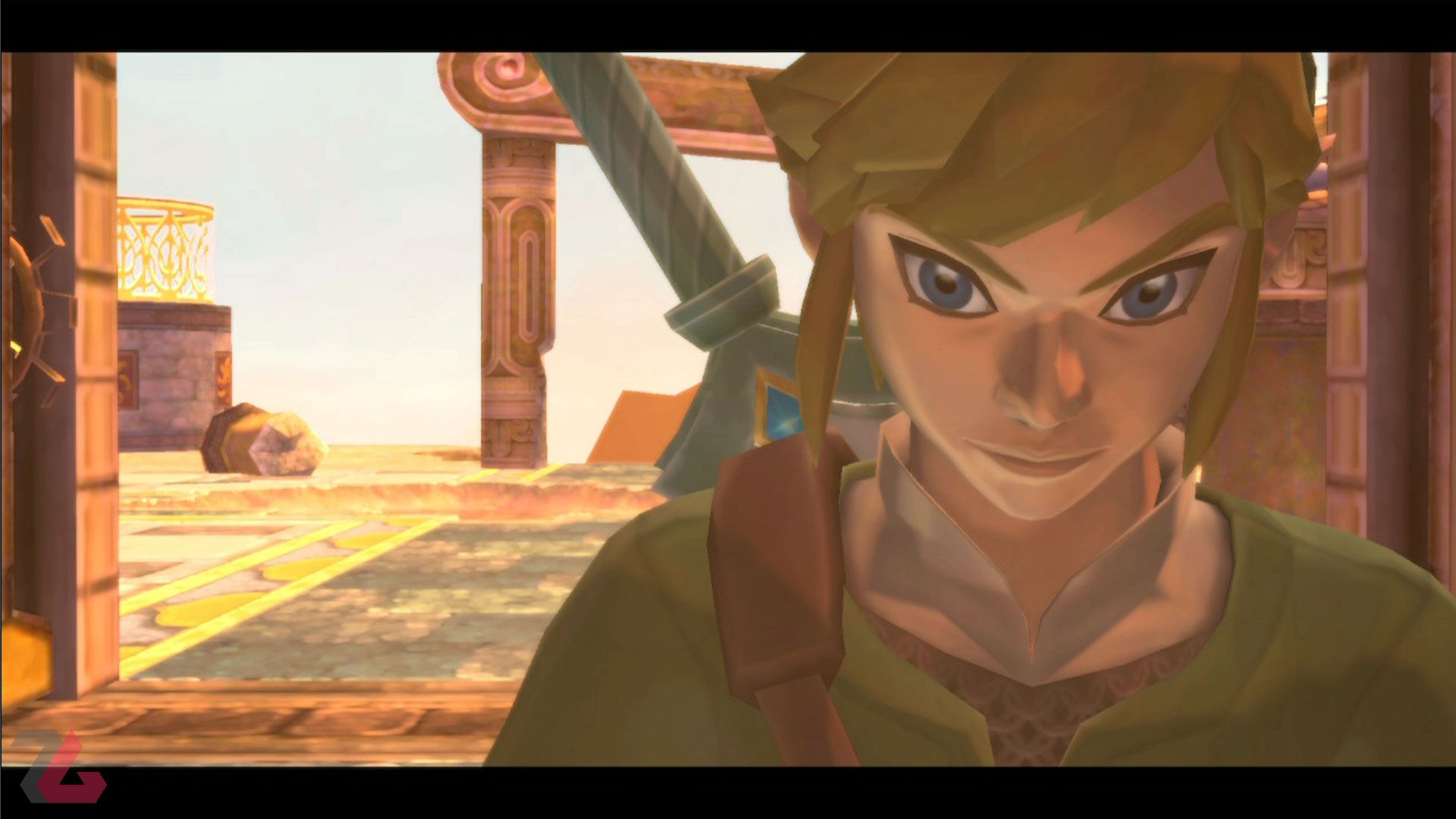 چهره عصبانی لینک در The Legend of Zelda: Skyward Sword