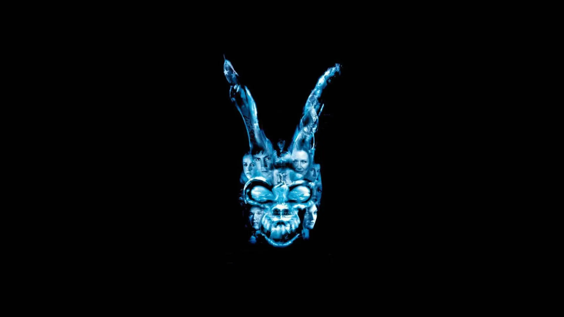 تلفیقی از شخصیت شرور فیلم Donnie Darko و سایر شخصیت‌های آن در کاور این فیلم