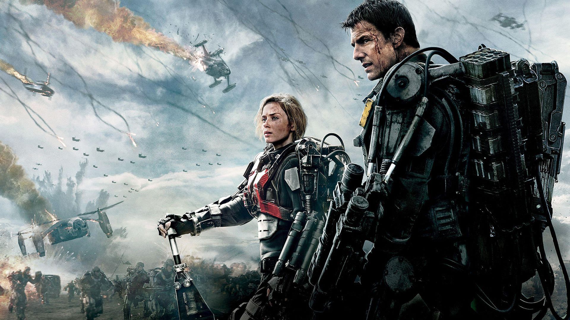 تام کروز و امیلی بلانت در پوستر فیلم Edge of Tomorrow