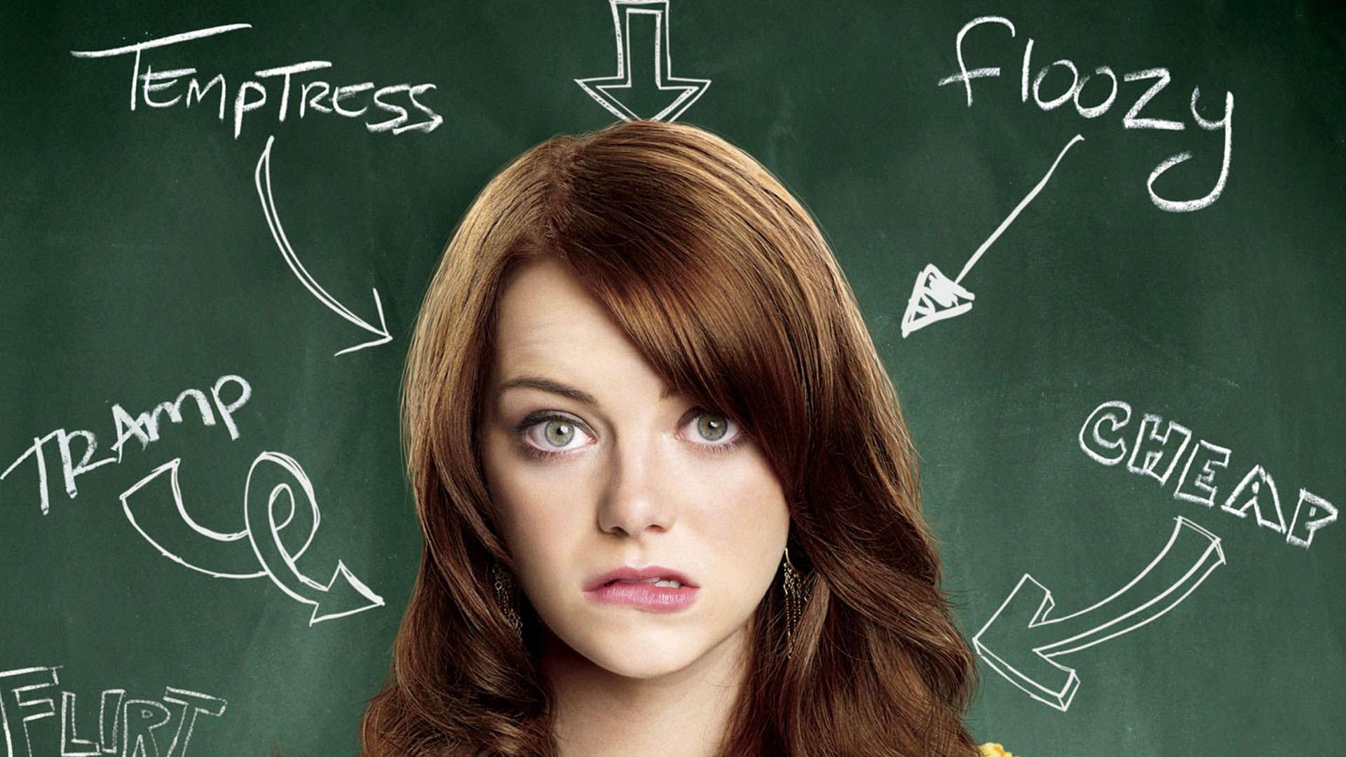 اما استون در کاور فیلم easy a