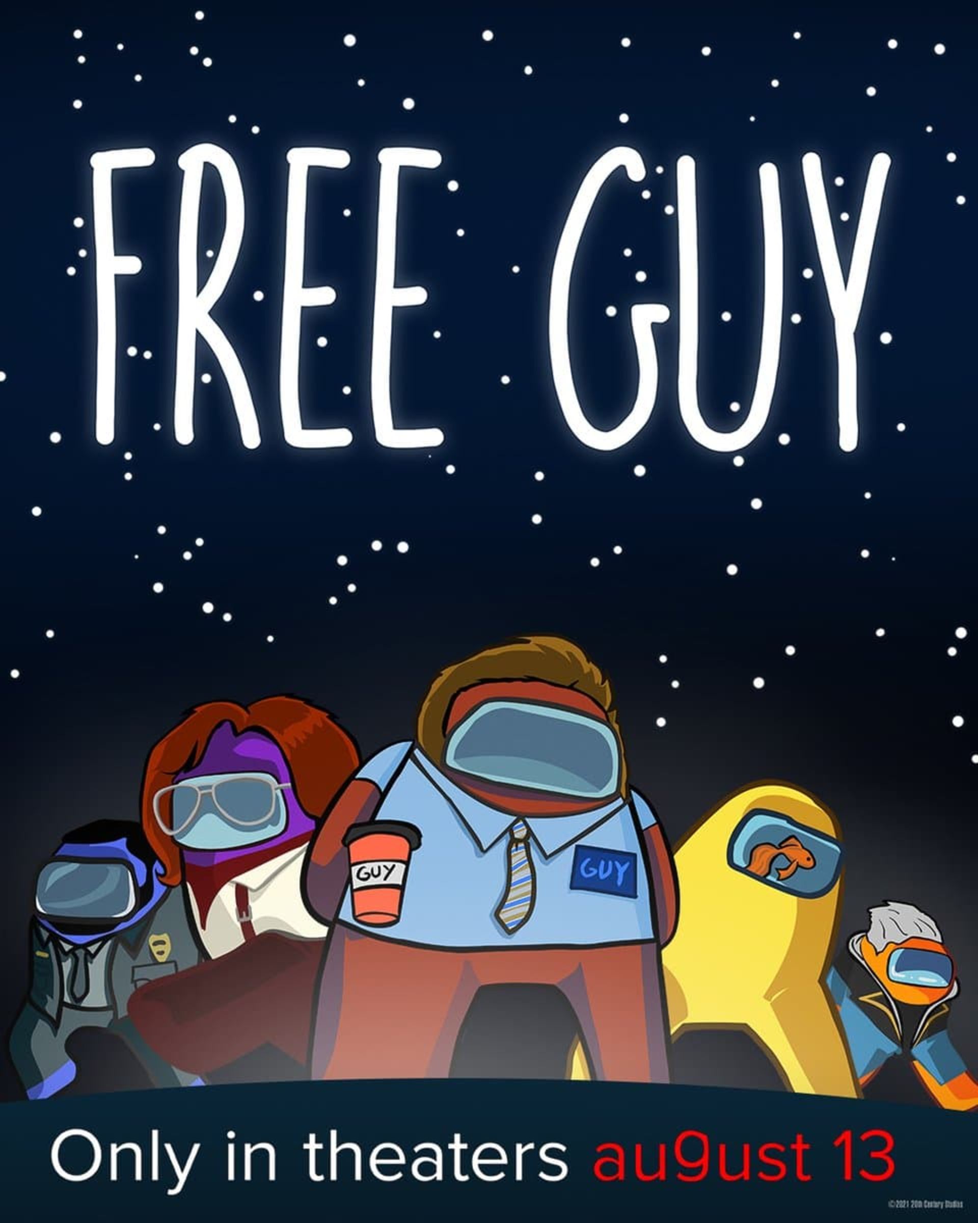 پوستر Among Us فیلم Free Guy