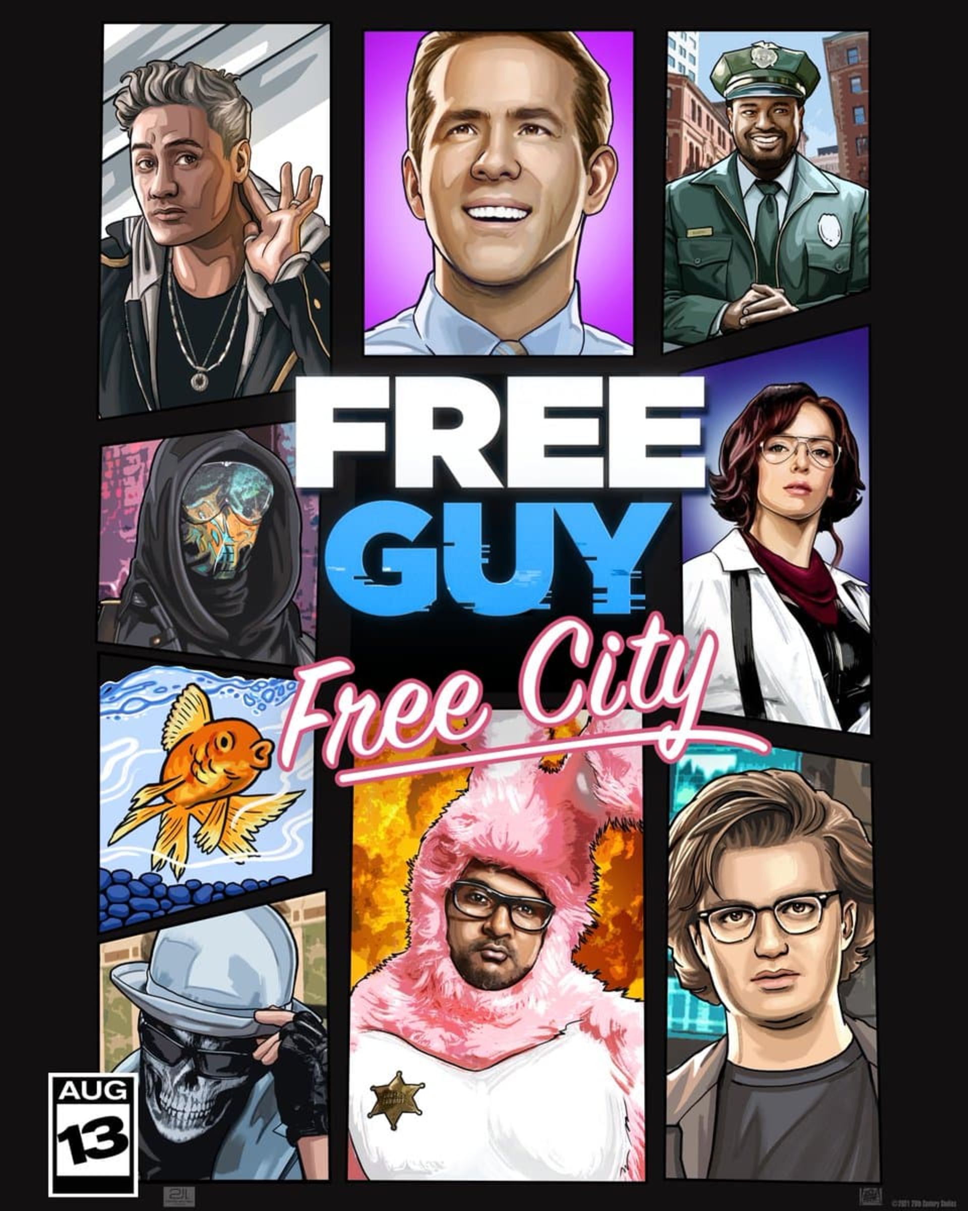 پوستر GTA فیلم Free Guy