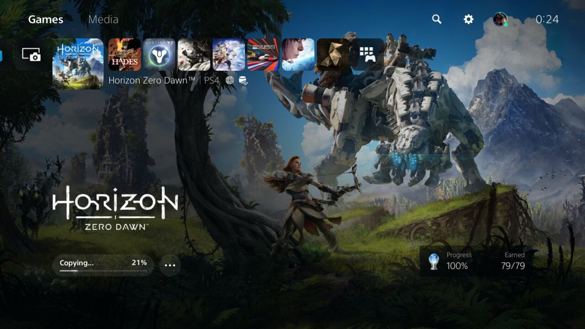 اسکرین شات لوگو جدید Horizon Zero Dawn