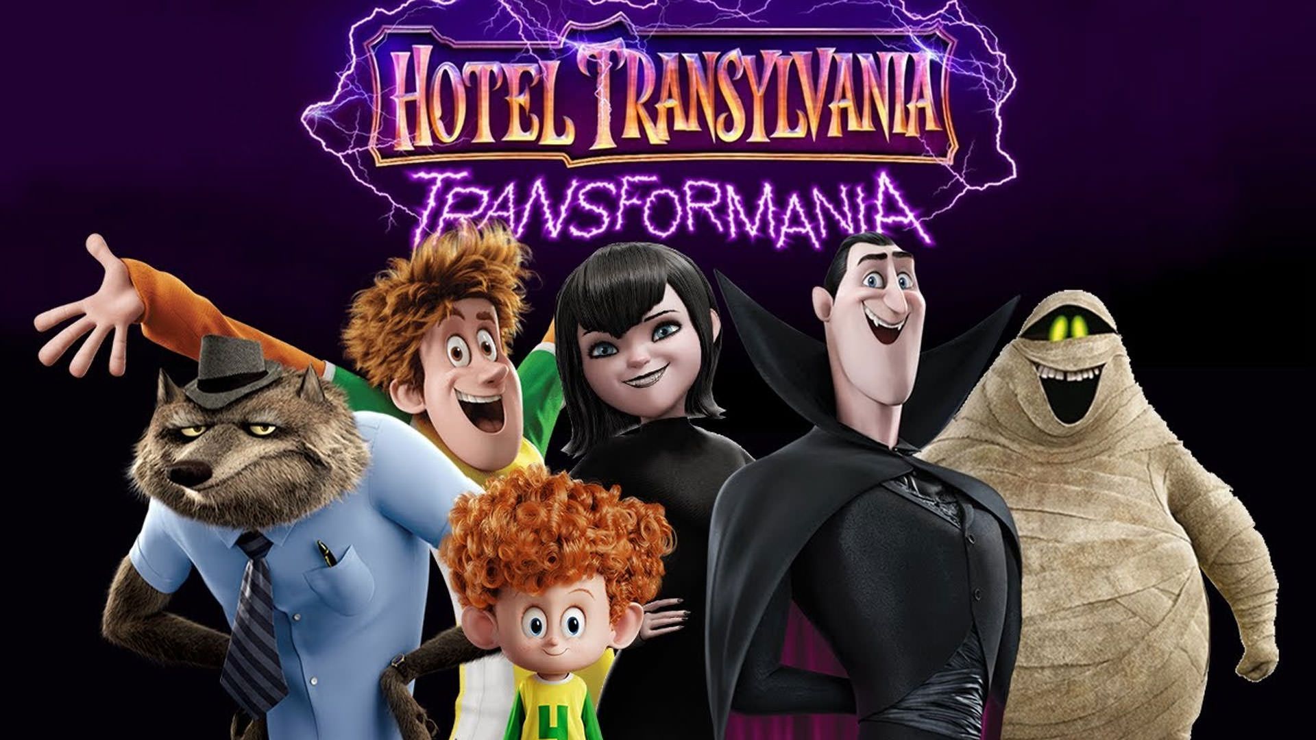 پوستر Hotel Transylvania با حضور شخصیت های اصلی آن