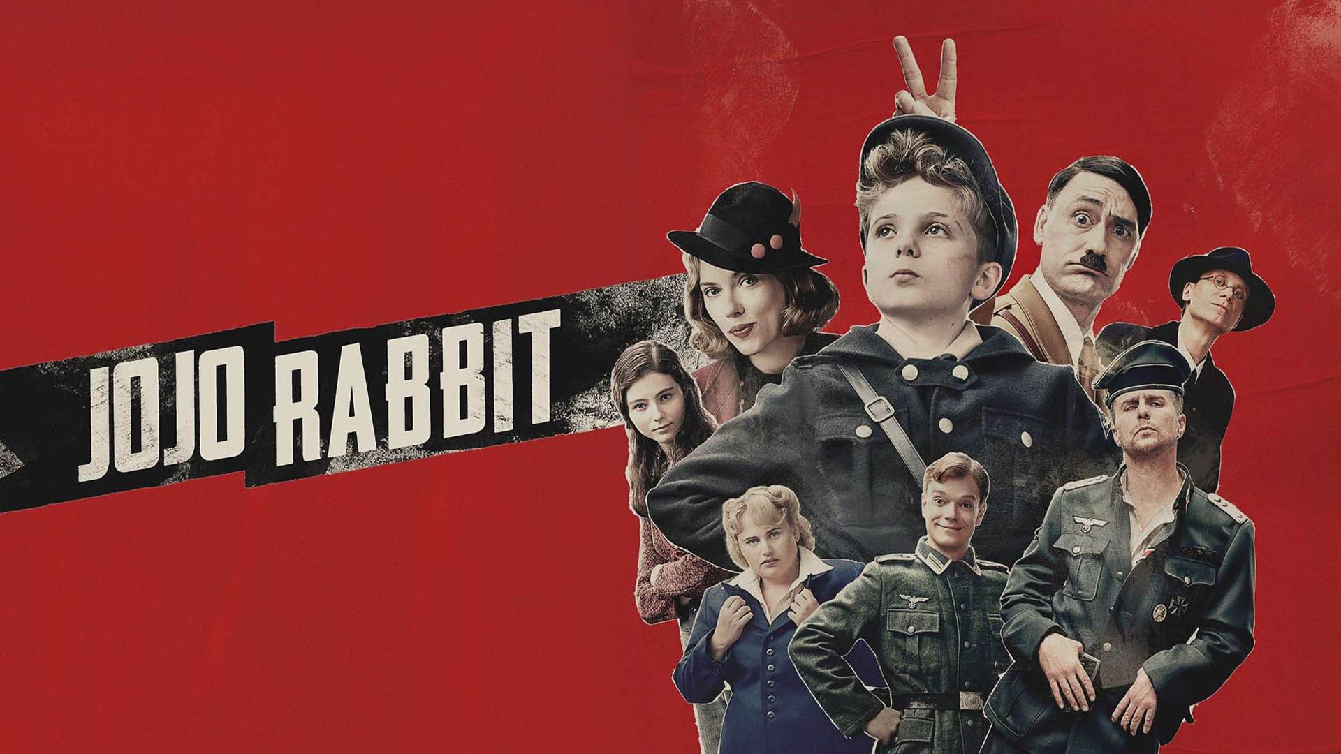 کاور فیلم jojo rabbit با حضور اسکارلت جوهانسون و دیگر شخصیت‌های اصلی آن