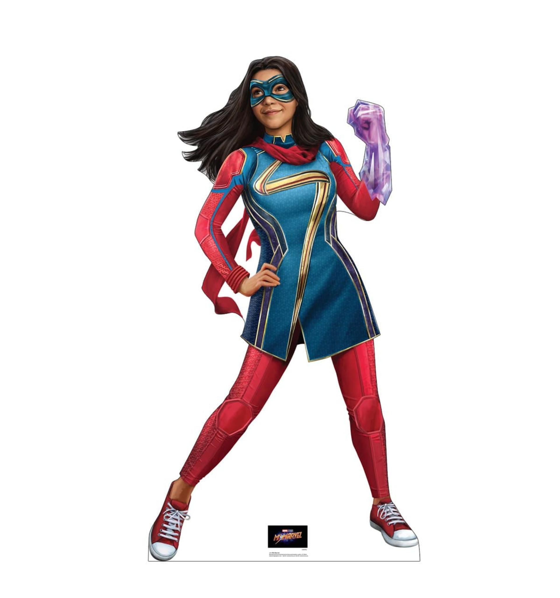 ظاهر رسمی ایمان ولانی در نقش کامالا خان ملقب به میس مارول در پرومو آرت سریال Ms. Marvel