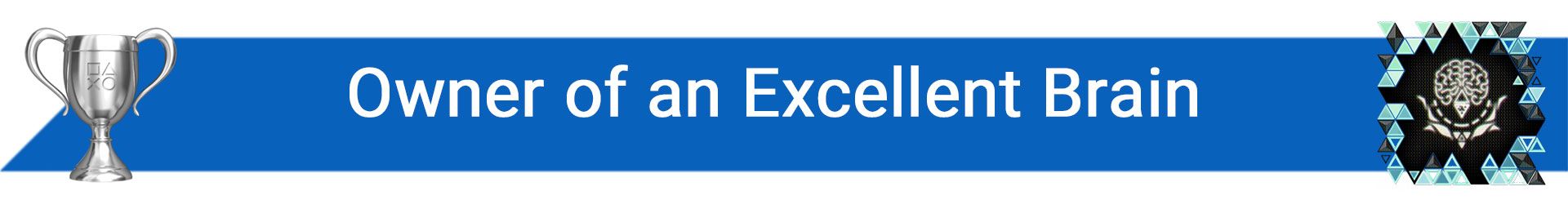 تروفی Owner of an Excellent Brain