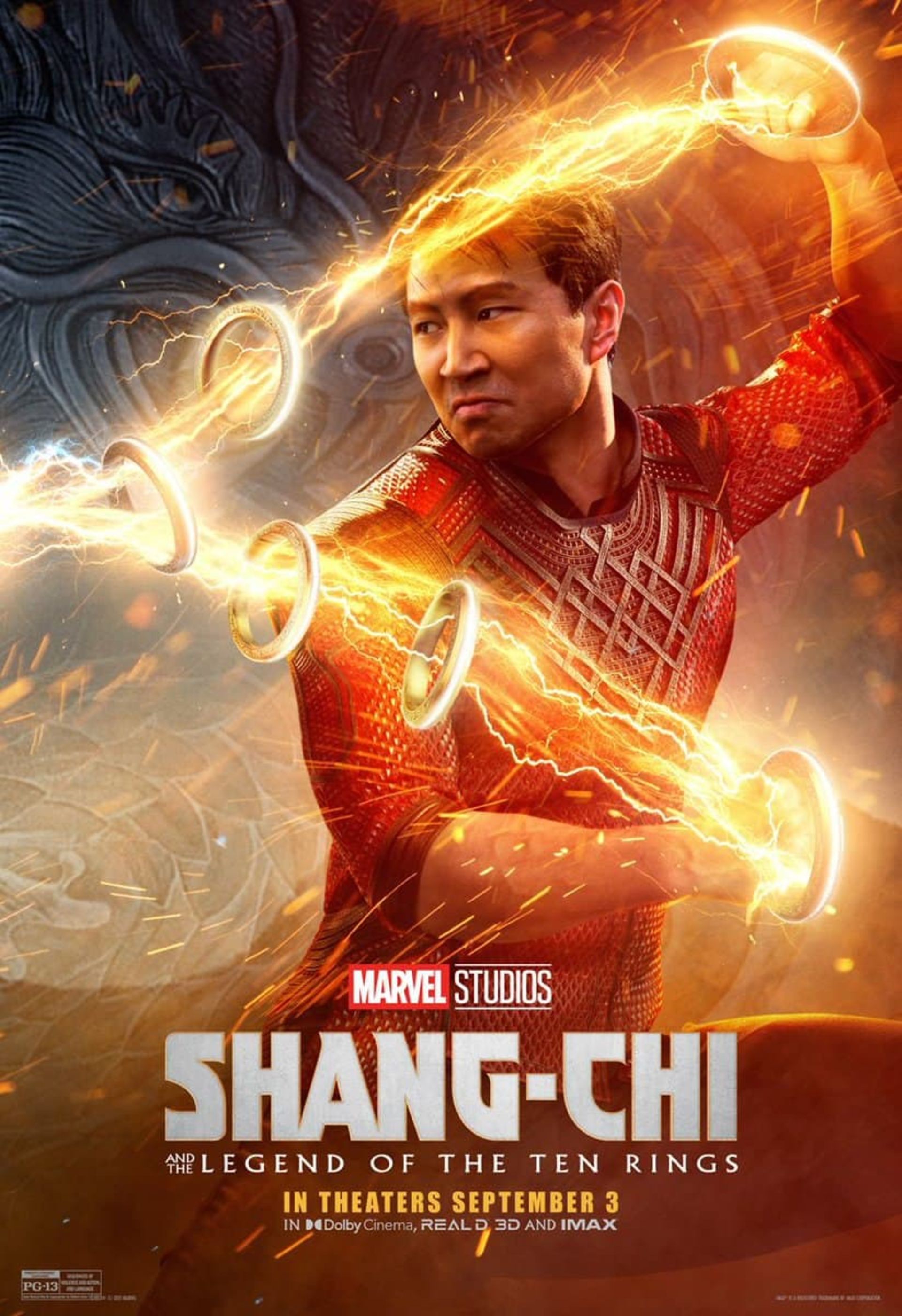 سم لیو در نقش شانگ چی در پوستر جدید فیلم Shang-Chi and The Legend of the Ten Rings