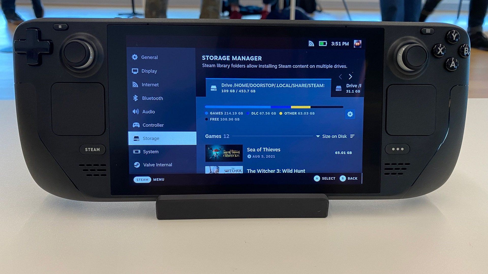 کنسول استیم دک Steam Deck ساخت والو