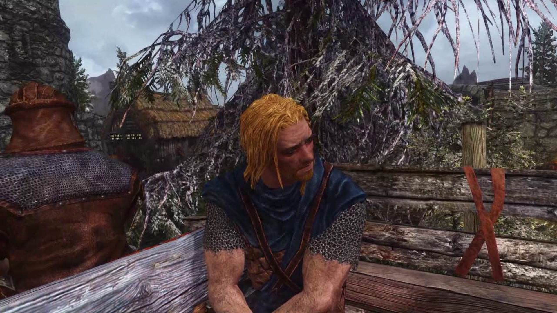 صحنه افتتاحیه بازی The Elder Scrolls 5: Skyrim روی گاری