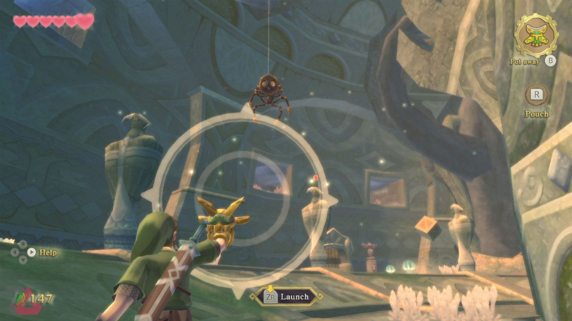 حل کردن معماها در بازی The Legend of Zelda: Skyward Sword