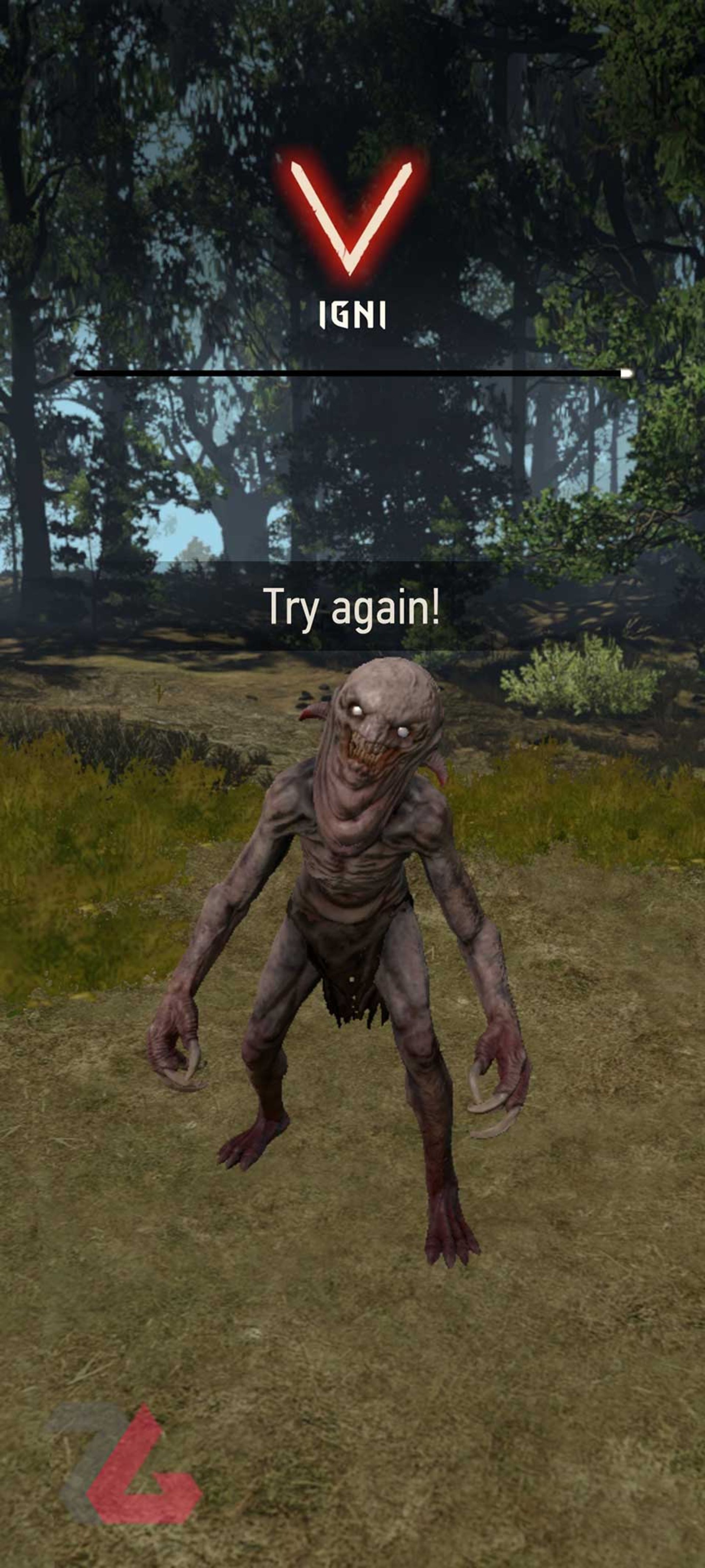 صحنه مبارزه The Witcher: Monster Slayer