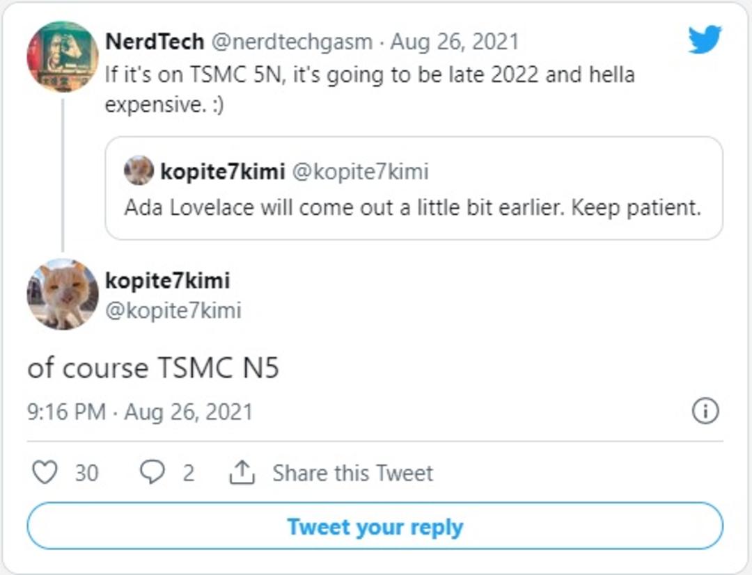 احتمال به کارگیری نود TSMC N5 در RTX 40 