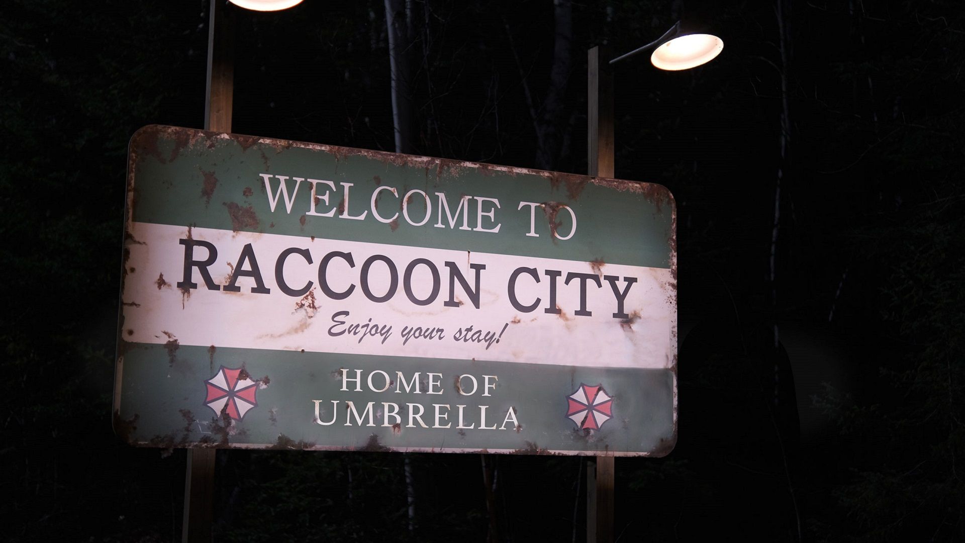 تابلوی Welcome to Raccoon City