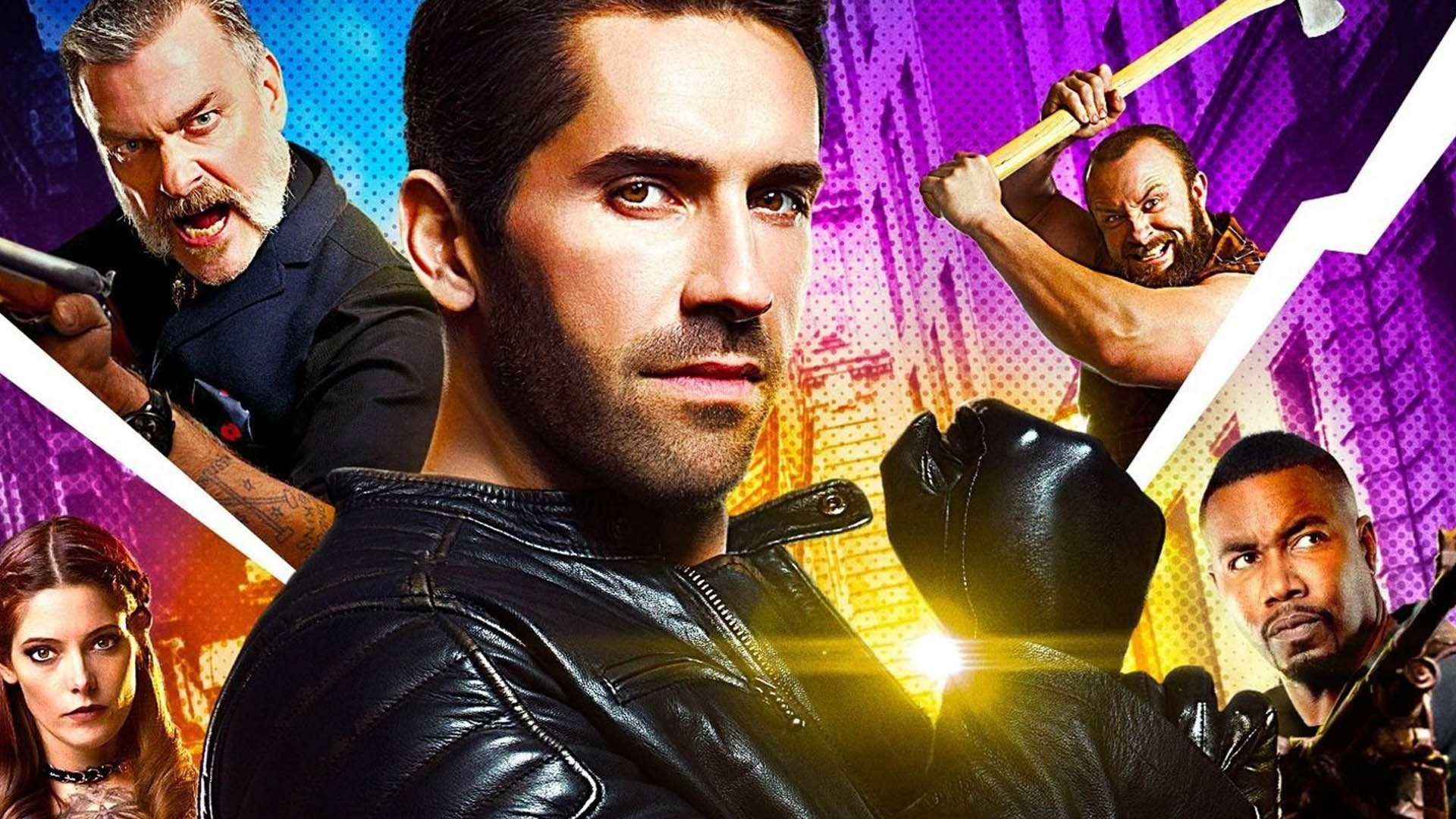 کاور فیلم Accident Man با تصویری از شخصیت‌های اصلی آن