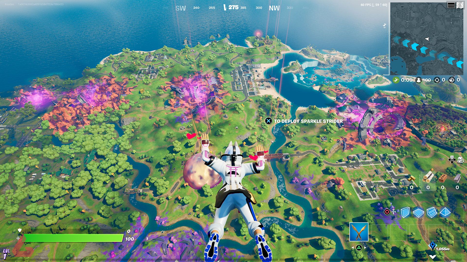 نقشه فصل هشتم از چپتر دوم فورتنایت