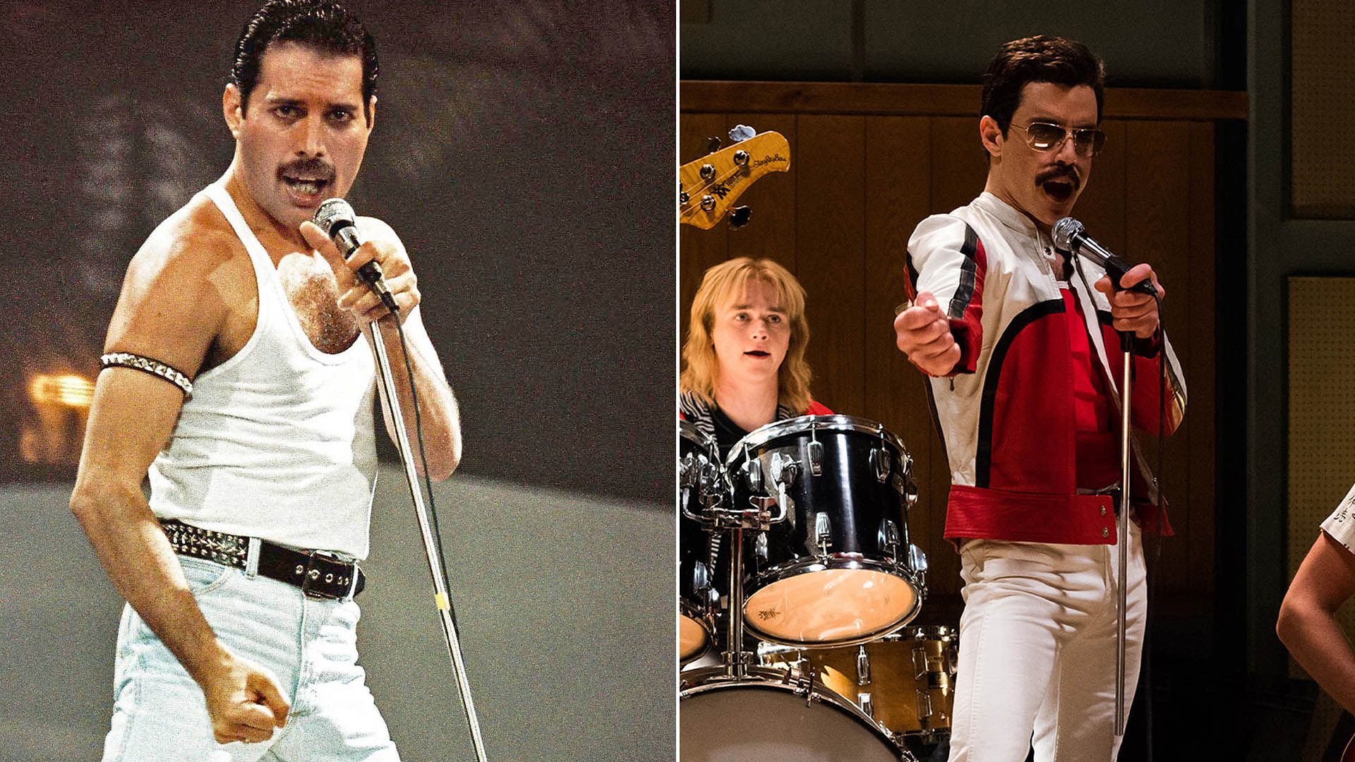 فردی مرکوری و رامی ملک بازیگر نقش او در فیلم bohemian rhapsody