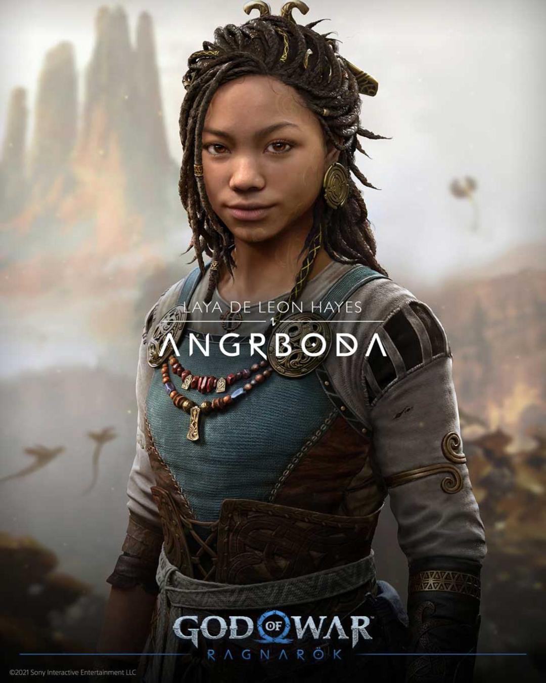انگربودا، یکی از معدود جاینت های باقی‌مانده و معشوقه احتمالی لوکی/آتریوس در بازی God of War Ragnarok استودیو سانتا مونیکا