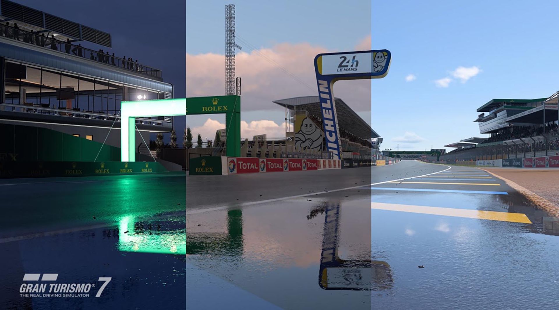 پیست لمانز در بازی Gran Turismo 7 در حالت‌های مختلف