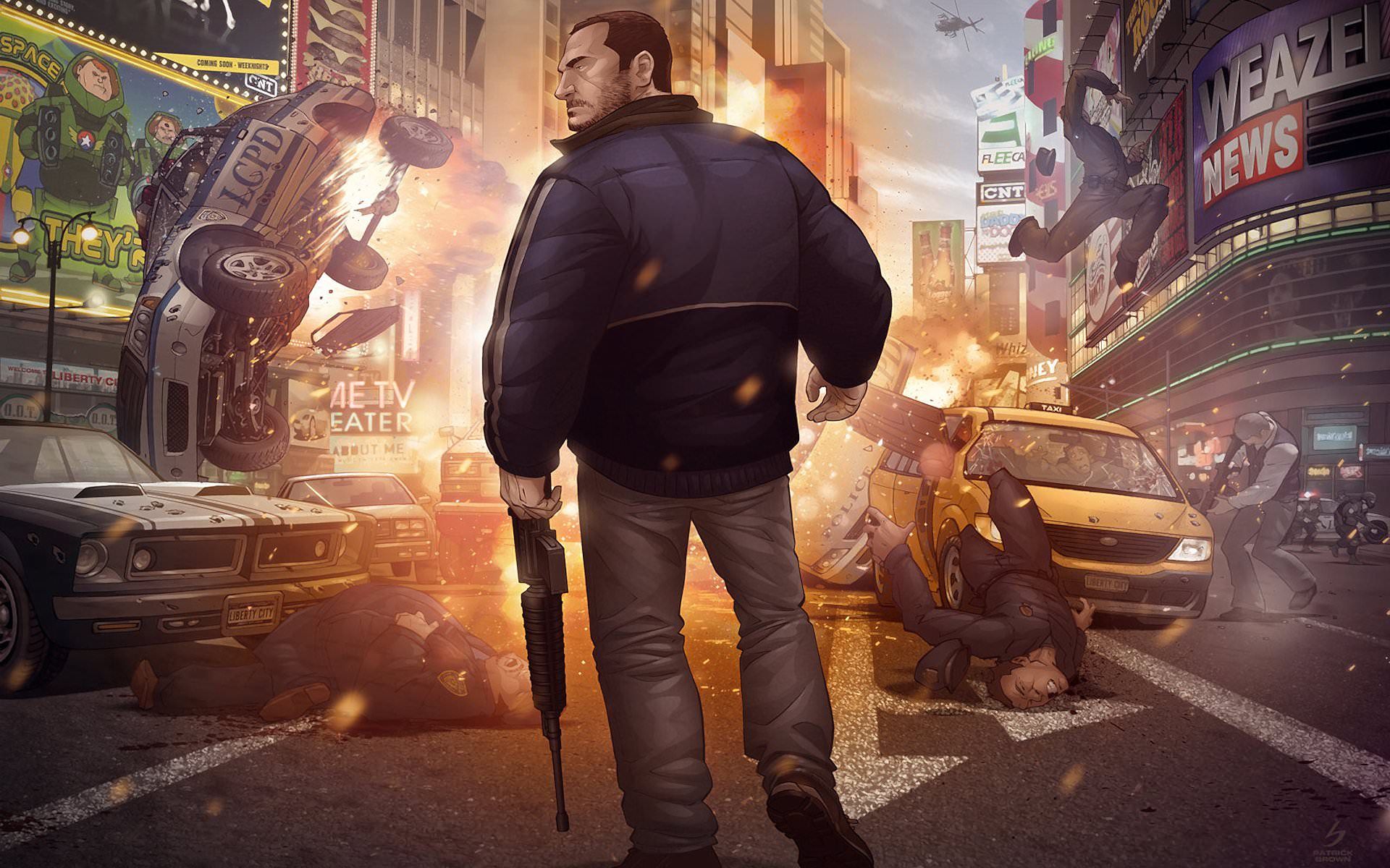 هرج و مرج در شهر بازی GTA IV