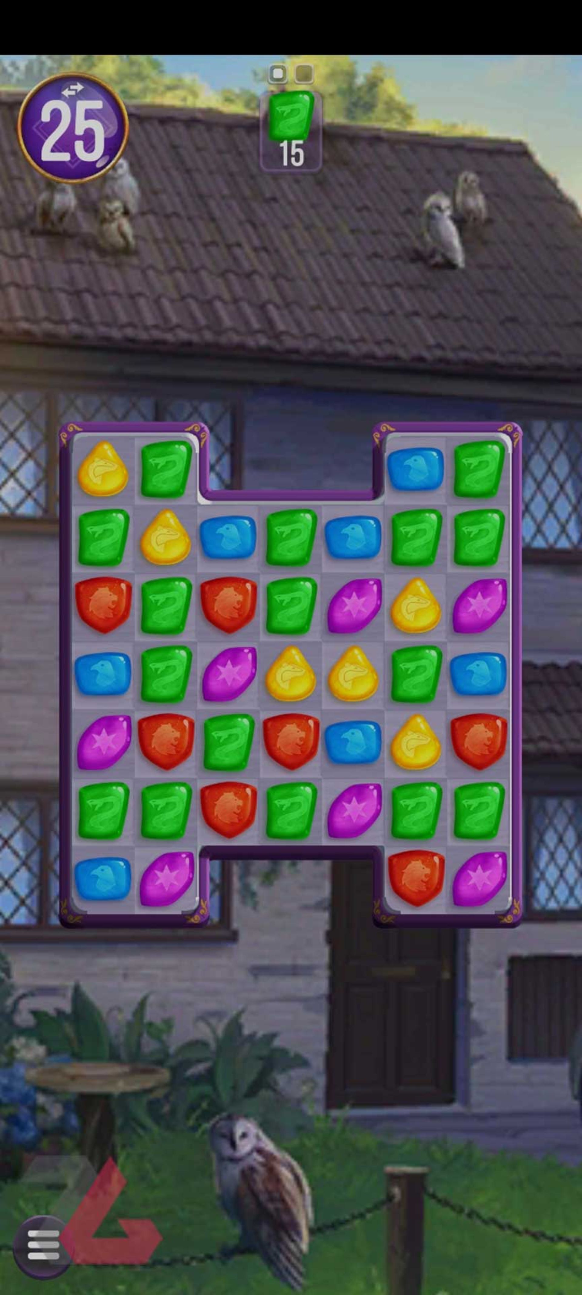 اولین مرحله از بازی Harry Potter: Puzzles & Spells