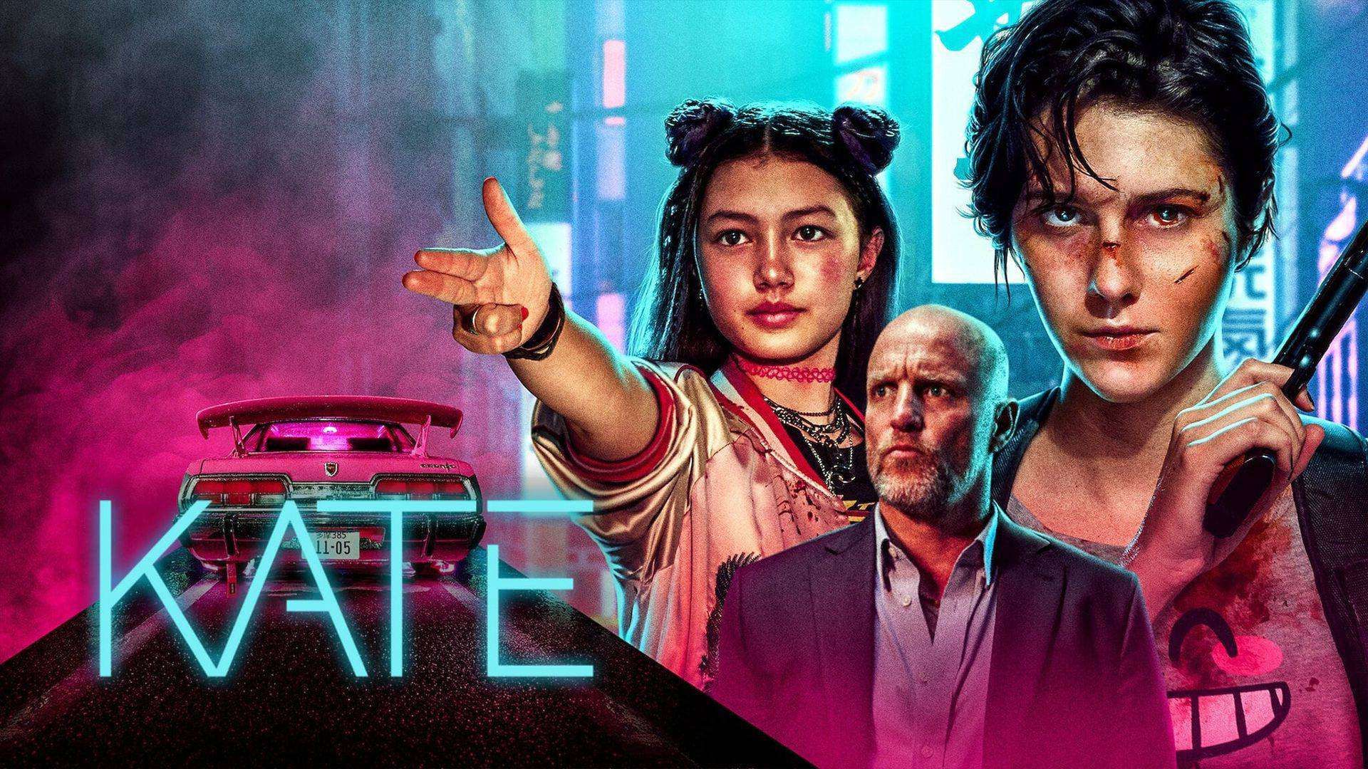 مری الیزابت وینستد و وودی هارلسون در پوستر فیلم Kate