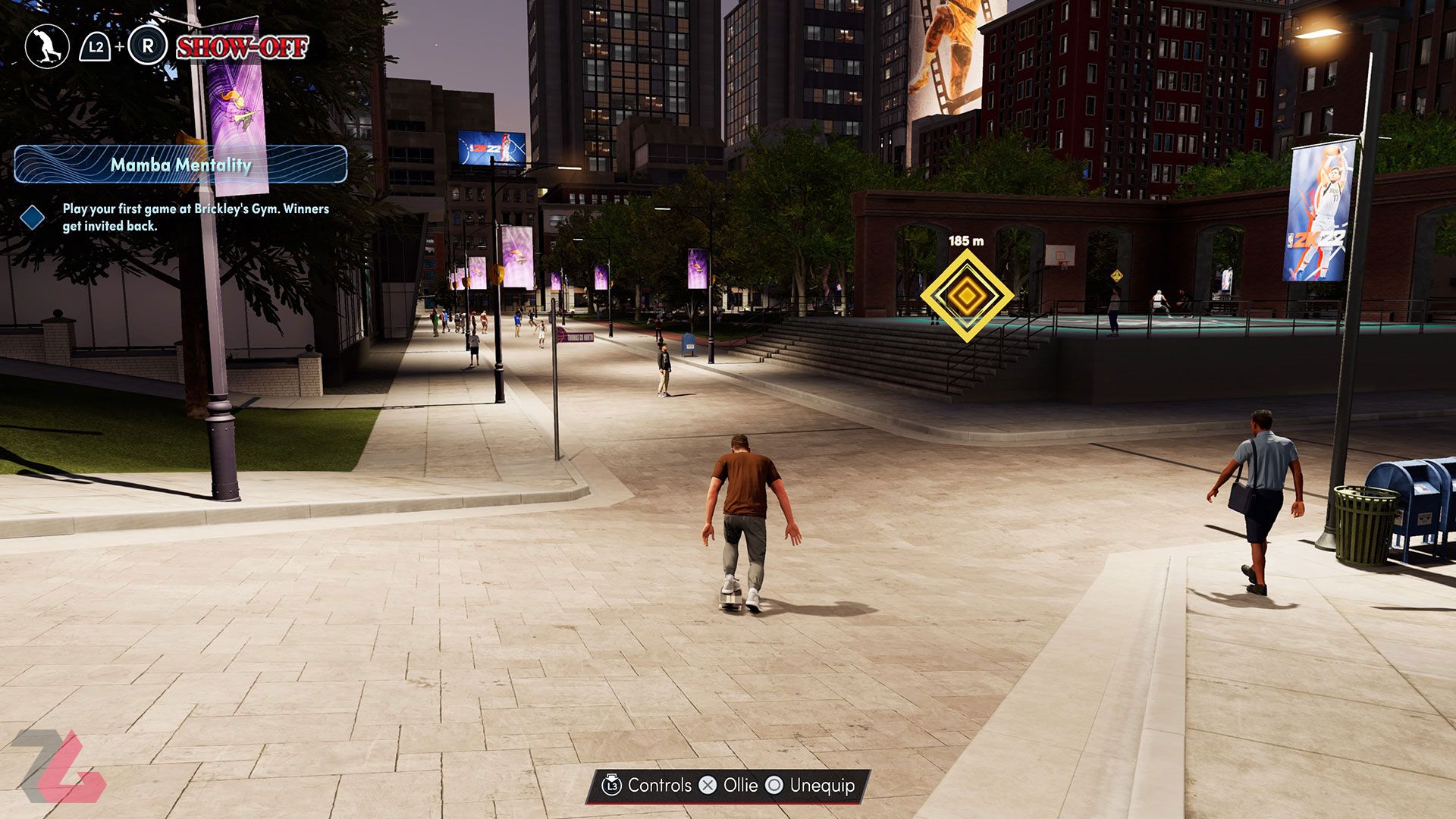 محیط The City بازی NBA 2K22