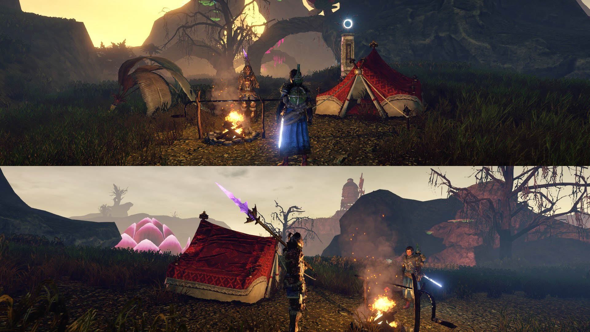 حالت Split-Screen در بازی Outward