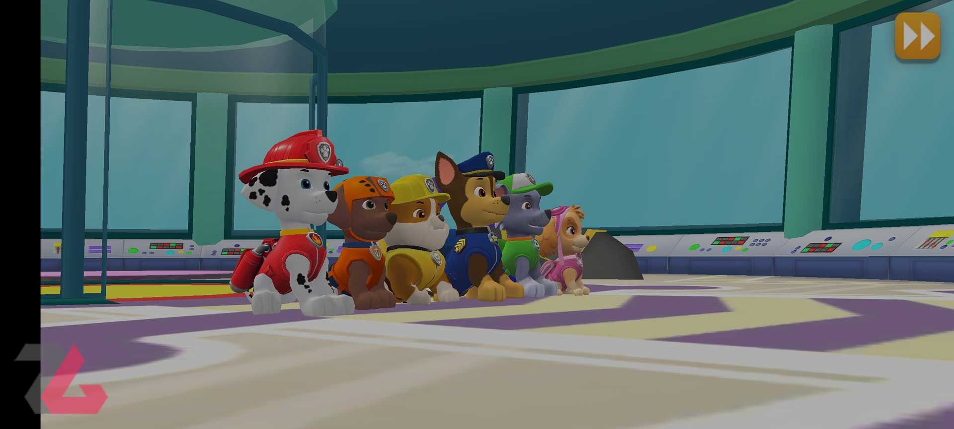 قسمتی از بخش داستانی بازی PAW Patrol Rescue World
