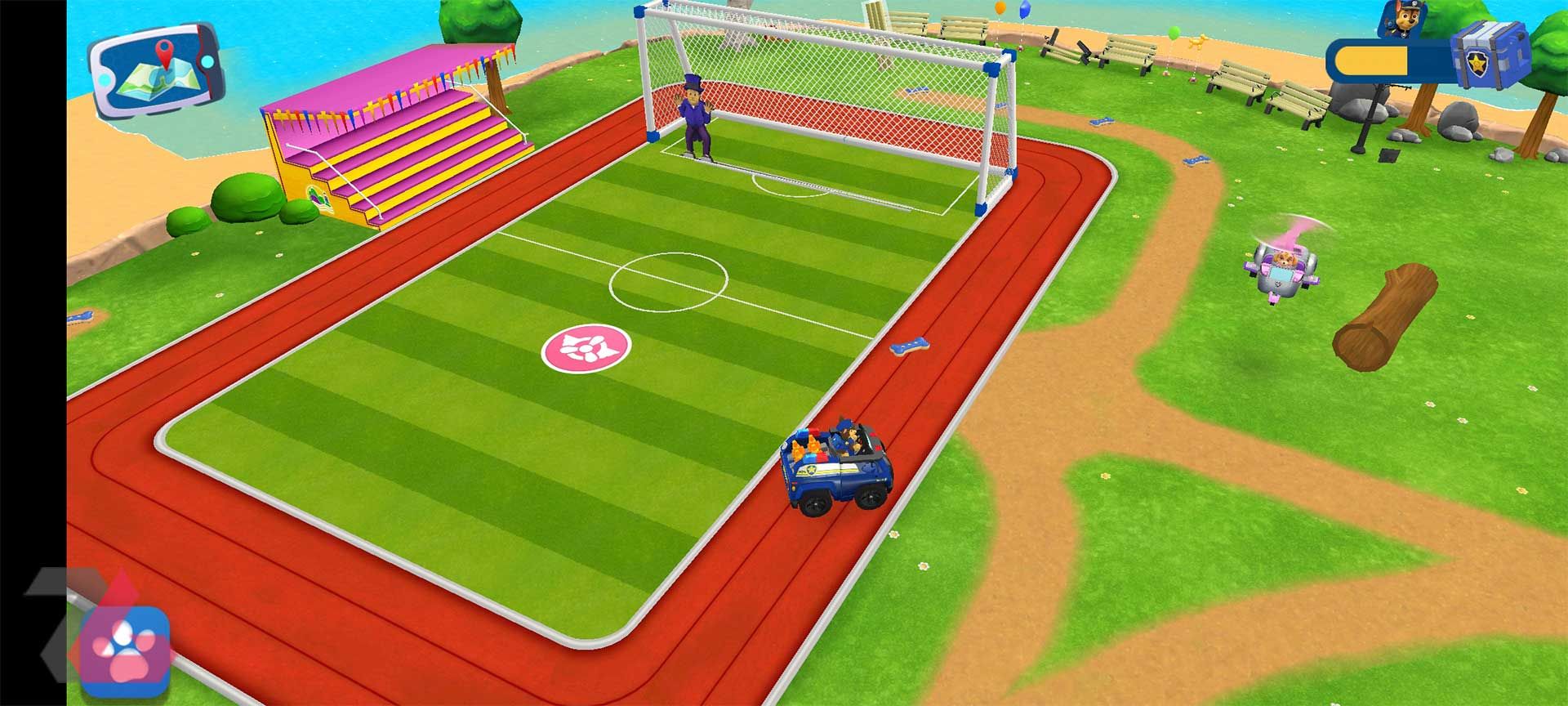 نمایی از گیم‌پلی بازی PAW Patrol Rescue World