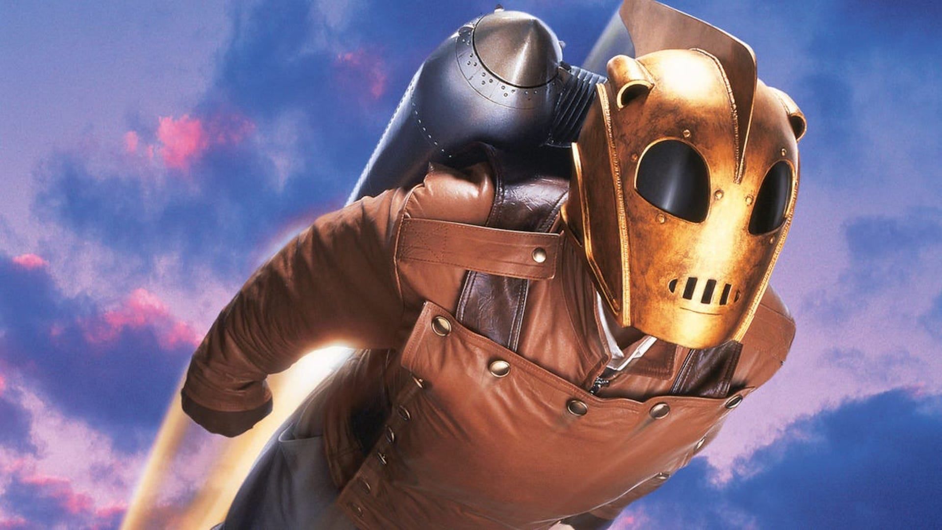 شخصیت Rocketeer در حال پرواز