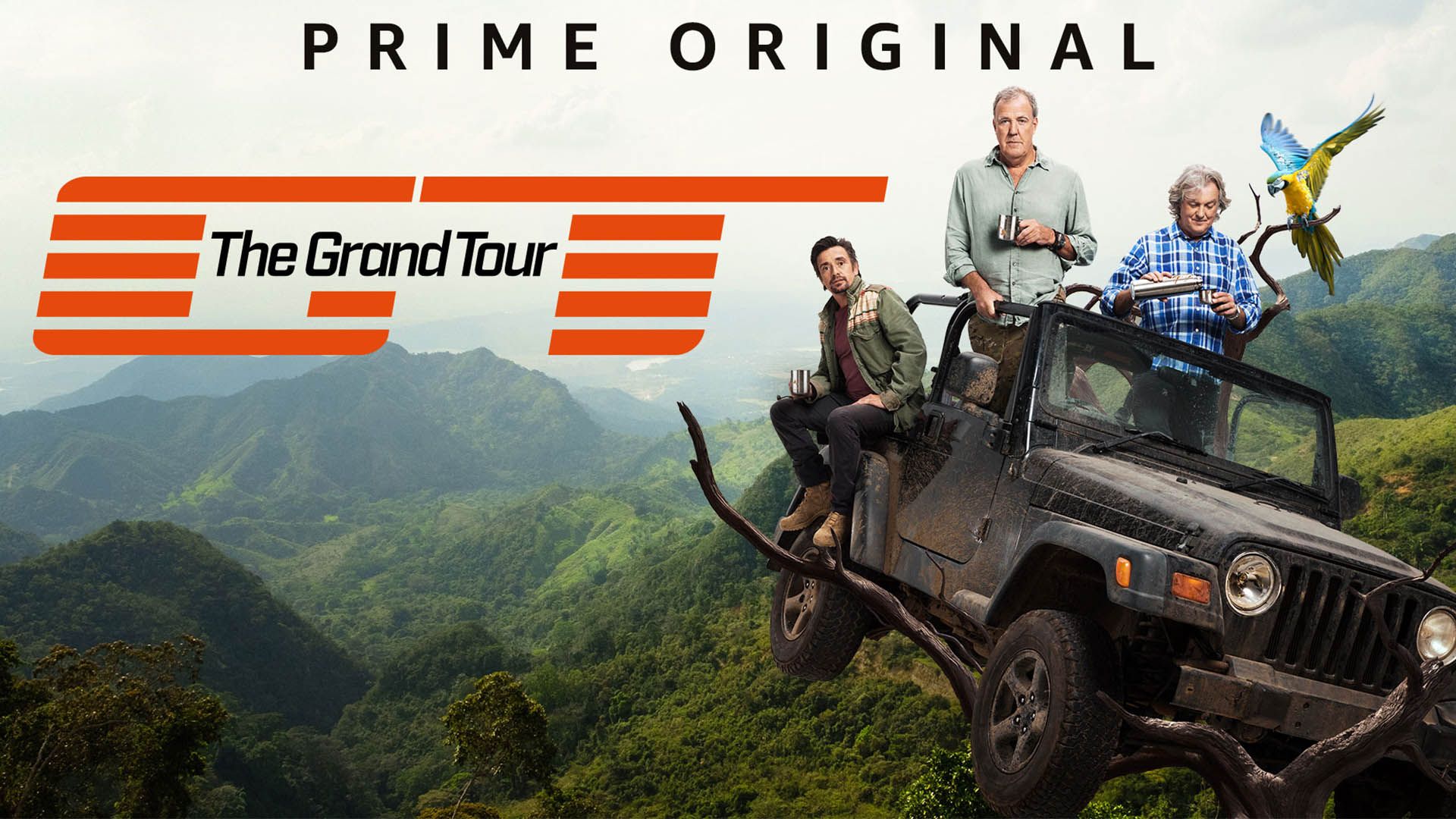 جرمی کلارکسون، ریچارد هموند و جیمز می در The Grand Tour