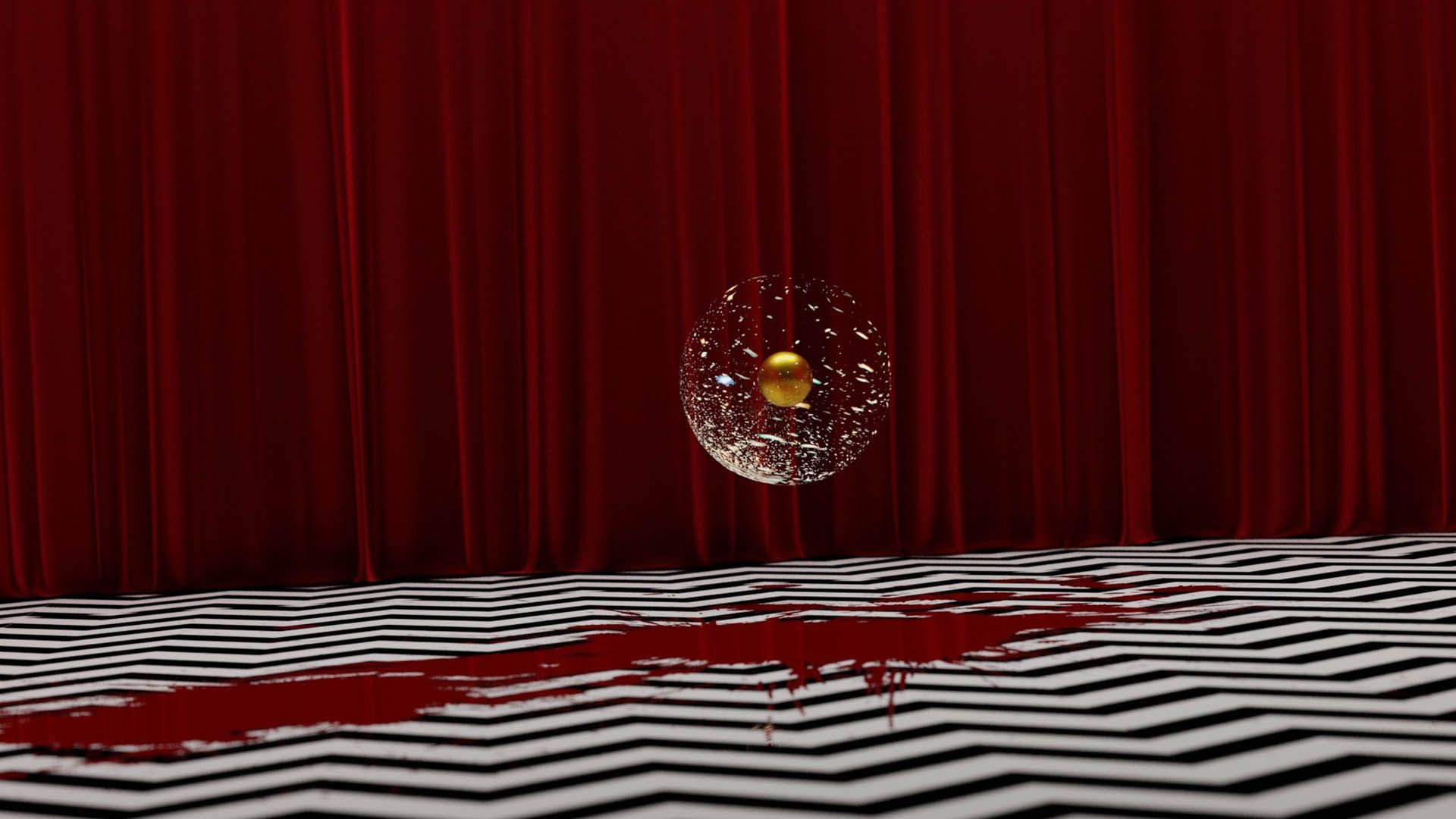 فن آرت سریال Twin Peaks و ردی از خون