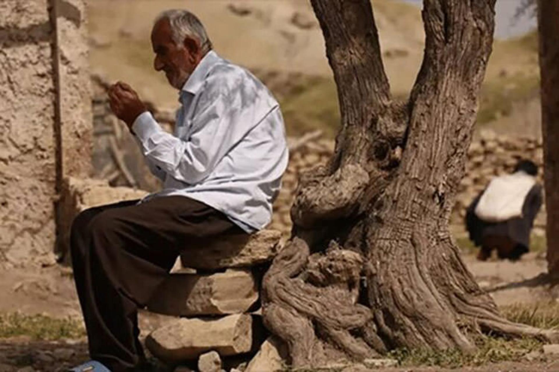 نمایی از یک پیرمرد در فیلم در