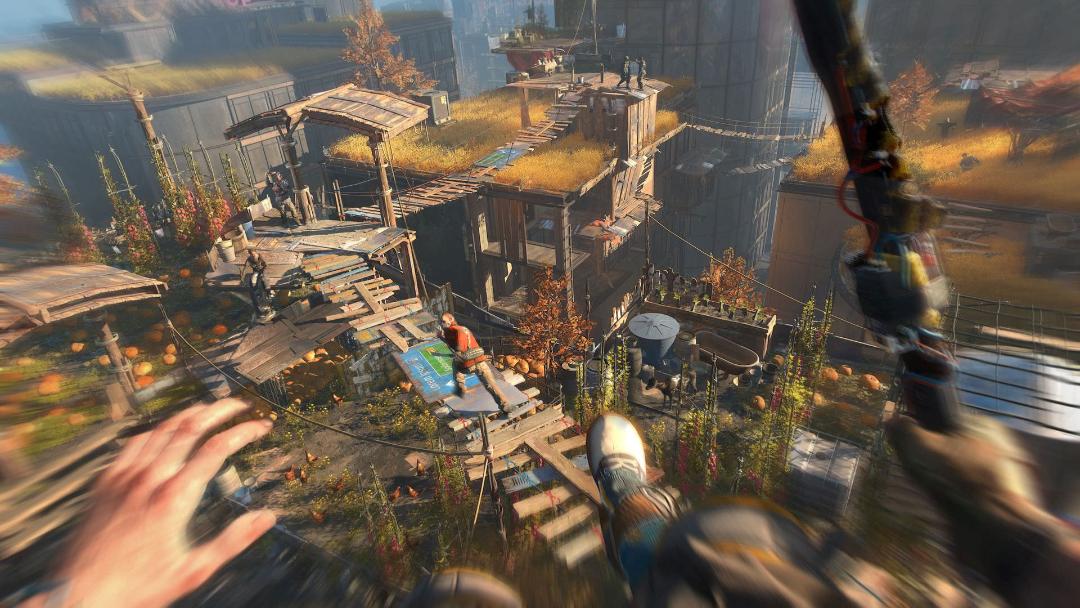 حمله به دشمن از بالا در بازی Dying Light 2