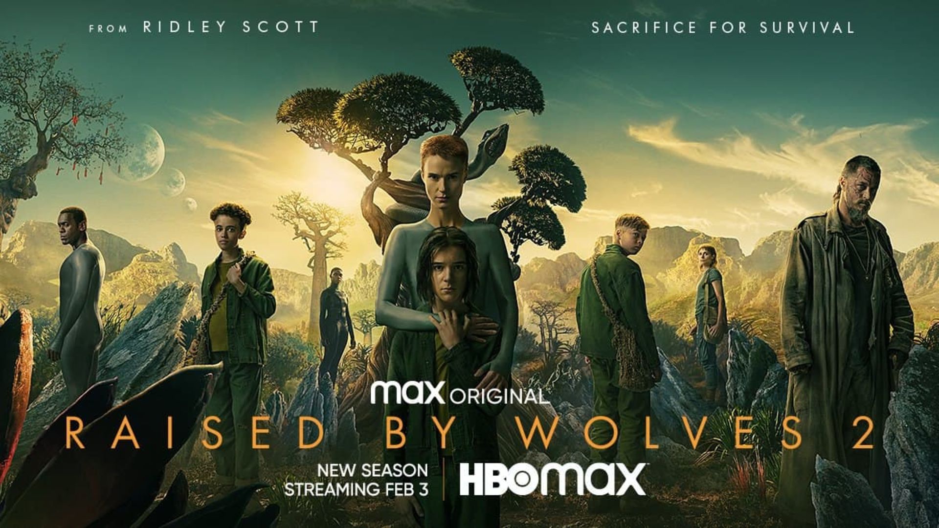 پوستر رسمی فصل دوم سریال Raised by Wolves