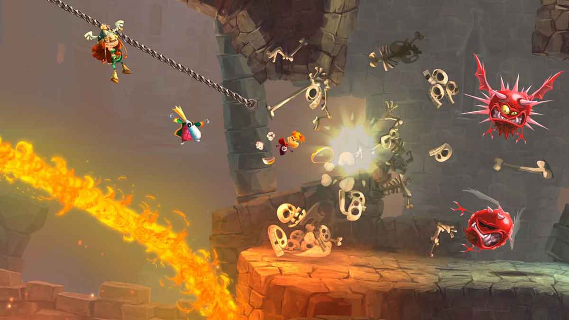 پرش در بازی Rayman Adventures