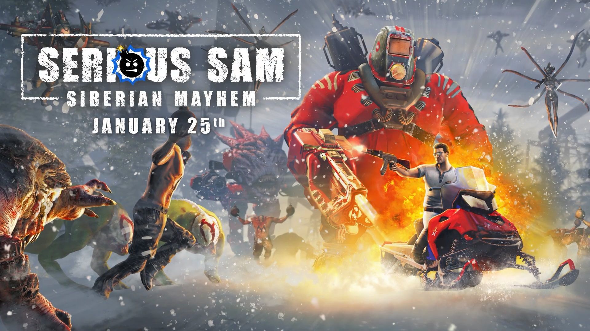 پوستر بسته الحاقی Serious Sam: Siberian Mayhem