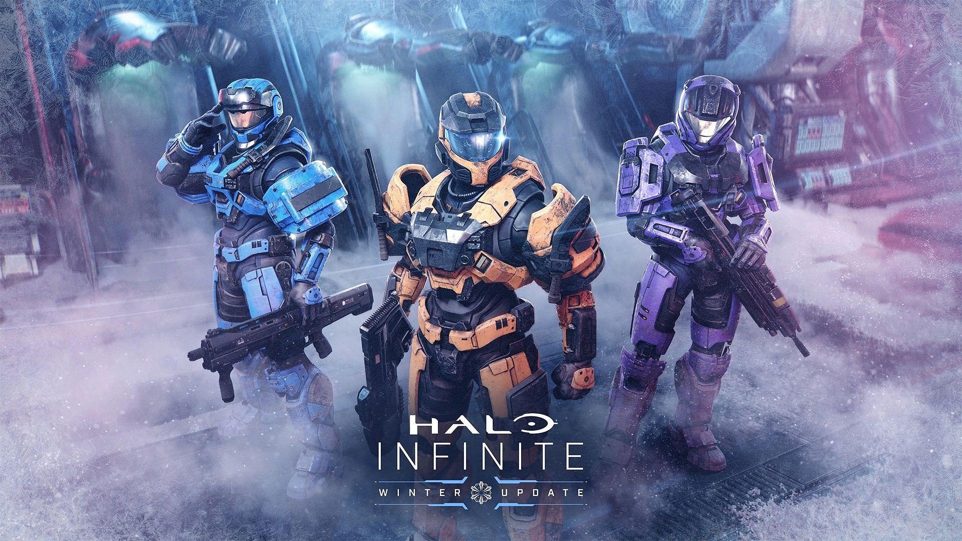 والپیپر به‌روزرسانی زمستان بازی Halo Infinite