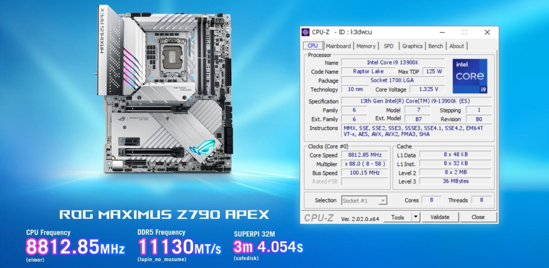 CPU پرچمدار اینتل و مادربرد Z790 ایسوز