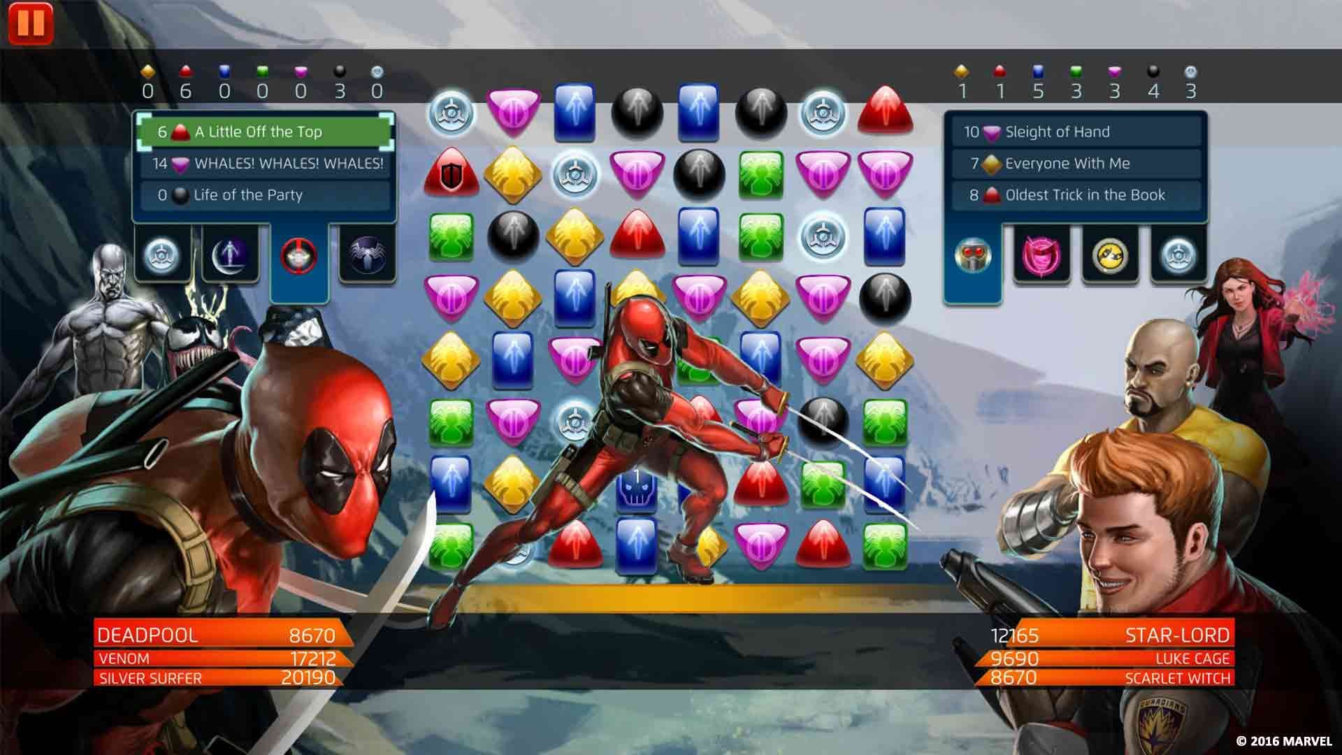 بازی اندروید MARVEL Puzzle Quest: Hero RPG