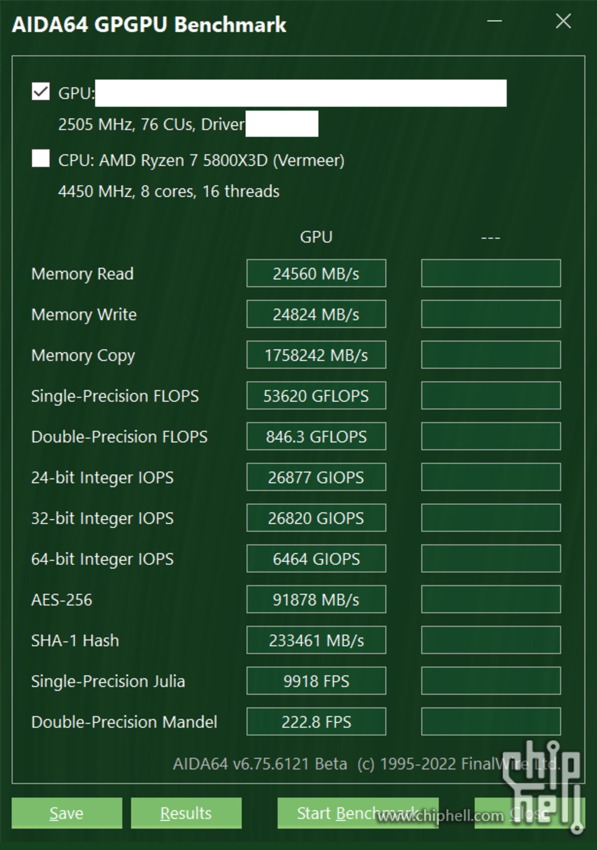 بنچمارک GPGPU کارت گرافیک RTX 4080